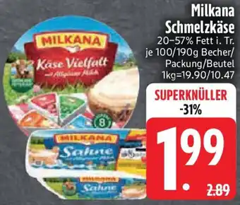 Edeka Milkana Schmelzkäse Angebot