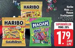 Edeka Haribo Minis oder Maoam Fruchtgummi Angebot