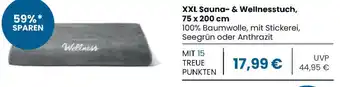 Edeka SCHIESSER XXL Sauna- & Wellnesstuch, 75 x 200 cm Angebot