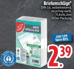 Edeka GUT & GÜNSTIG Briefumschläge Angebot