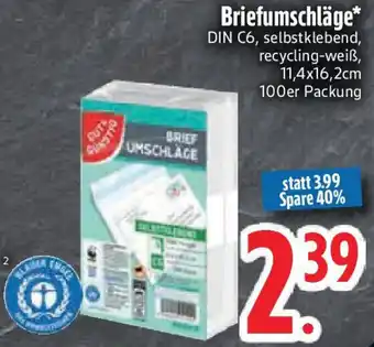 Edeka GUT & GÜNSTIG Briefumschläge Angebot