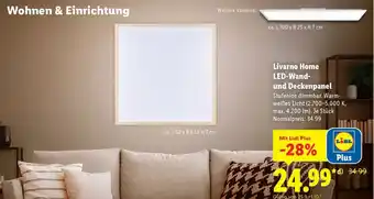 Lidl Livarno Home LED-Wand und Deckenpanel Angebot