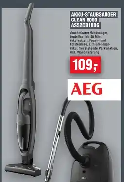 Handelshof AEG AKKU-STAUBSAUGER CLEAN 5000 AS52CB18DG Angebot