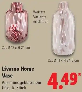 Lidl Livarno Home Vase Angebot