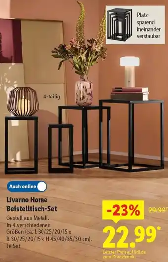 Lidl Livarno Home Beistelltisch-Set Angebot