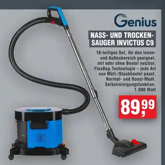Handelshof Genius NASS- UND TROCKEN- SAUGER INVICTUS C9 Angebot