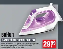 Handelshof BRAUN DAMPFBÜGELEISEN SI 3030 PU Angebot