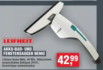 Handelshof LEIFHEIT AKKU-BAD- UND FENSTERSAUGER NEMO Angebot