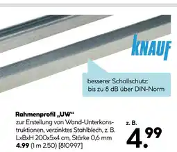 Hellweg Knauf rahmenprofil „uw“ Angebot