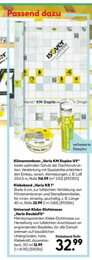 Hellweg Klimamembran „vario km duplex uv“ Angebot