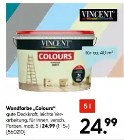 Hellweg Vincent wandfarbe „colours“ Angebot