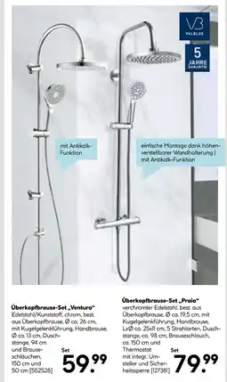 Hellweg Valblue überkopfbrause-set 'ventura' Angebot