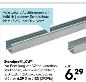 Hellweg Standprofil 'cw' Angebot