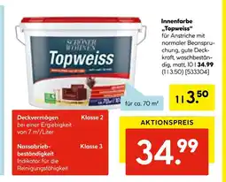 Hellweg Schöner wohnen innenfarbe „topweiss“ Angebot