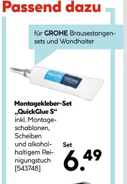 Hellweg Grohe montagekleber-set „quickglue s“ Angebot