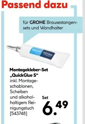 Hellweg Grohe montagekleber-set „quickglue s“ Angebot