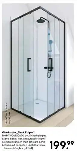 Hellweg Glasdusche black eclipse Angebot