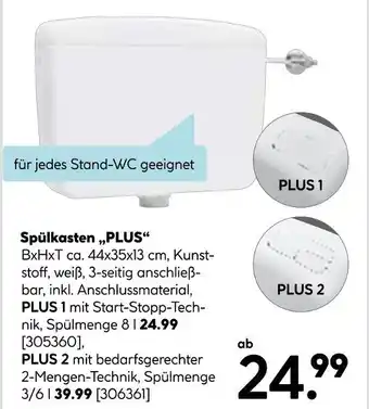 Hellweg Spülkasten „plus“ Angebot