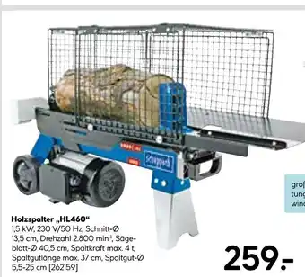 Hellweg Holzspalter hl460 Angebot