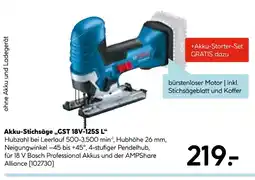 Hellweg Bosch akku-stichsäge gst 18v-125s l Angebot