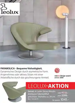 Zurbrüggen Leolux parabolica sessel Angebot