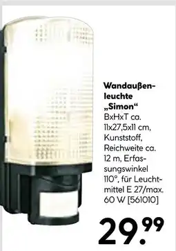 Hellweg Wandaußenleuchte simon Angebot