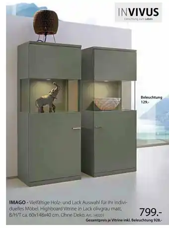 Zurbrüggen Invivus imago highboard vitrine Angebot