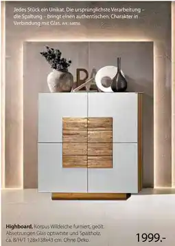 Zurbrüggen Highboard Angebot