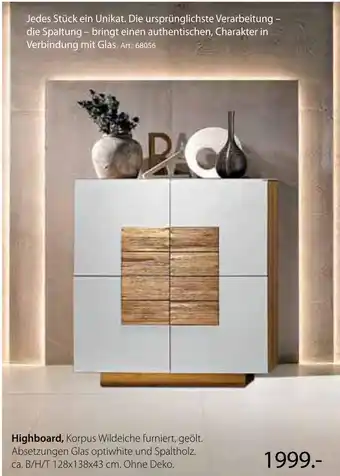 Zurbrüggen Highboard Angebot