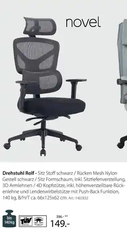 Zurbrüggen Novel drehstuhl rolf Angebot