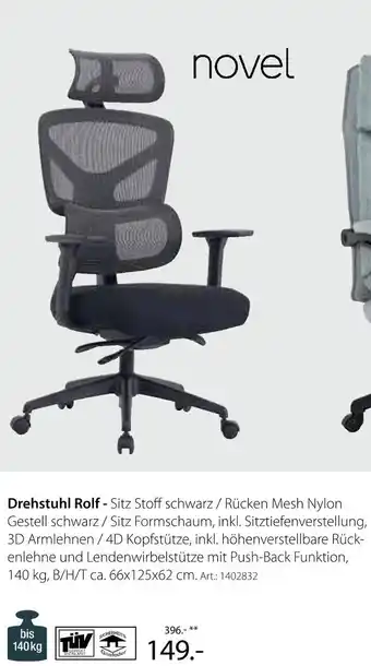 Zurbrüggen Novel drehstuhl rolf Angebot
