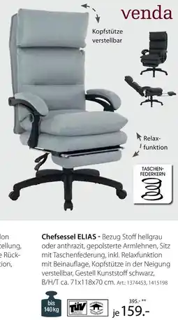 Zurbrüggen Venda chefsessel elias Angebot
