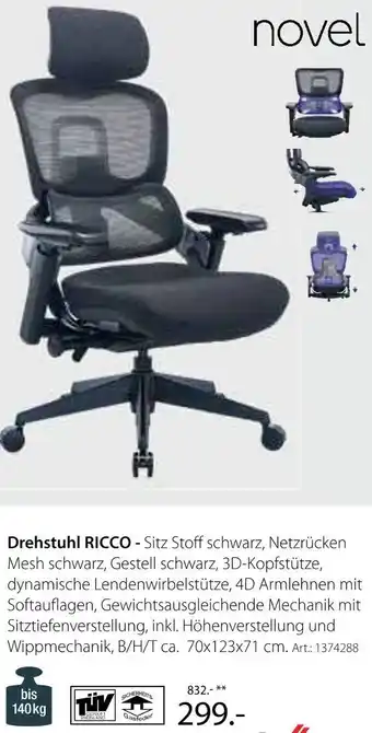 Zurbrüggen Novel drehstuhl ricco Angebot