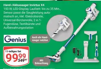 Globus Genius hand-/akkusauger invictus x4 Angebot