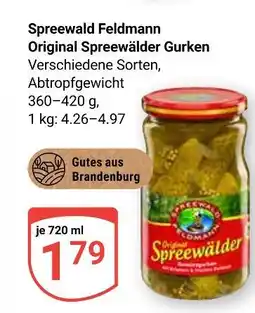 Globus Spreewald feldmann original spreewälder gurken Angebot