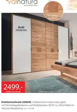 Zurbrüggen Valnatura drehtürenschrank lignum Angebot