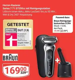 Globus Braun herren-rasierer series 7 71 s7200cc mit reinigungsstation Angebot