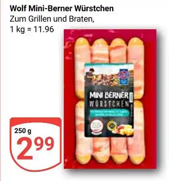 Globus Wolf mini-berner würstchen Angebot