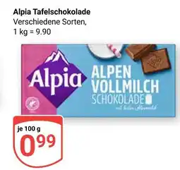 Globus Alpia tafelschokolade Angebot