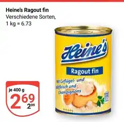 Globus Heine's ragout fin Angebot