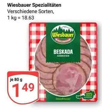 Globus Wiesbauer spezialitäten beskada Angebot