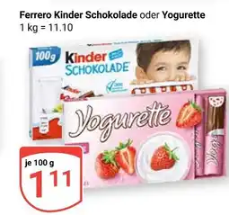 Globus Ferrero kinder schokolade Angebot