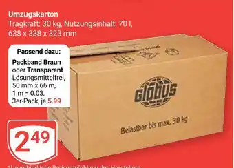 Globus Globus umzugskarton Angebot