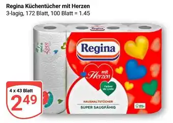 Globus Regina küchentücher mit herzen Angebot