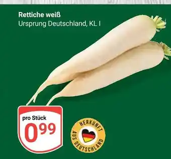 Globus Rettiche weiß Angebot