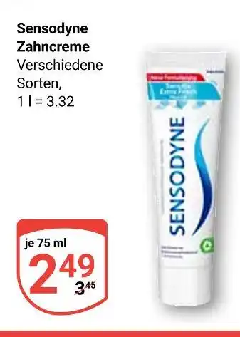 Globus Sensodyne zahncreme Angebot