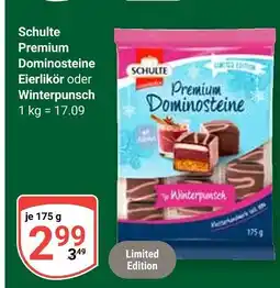 Globus Schulte premium dominosteine eierlikör oder winterpunsch Angebot
