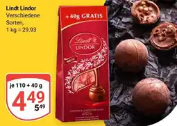 Globus Lindt lindor Angebot
