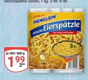 Globus Henglein frische eierspätzle Angebot