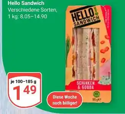 Globus Hello sandwich Angebot